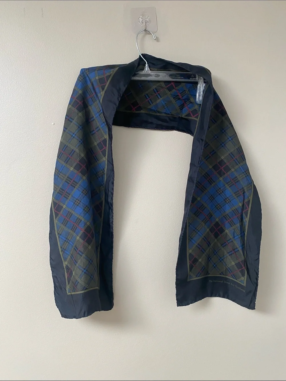 The national trust for Scotland Silk Plaid long scarf